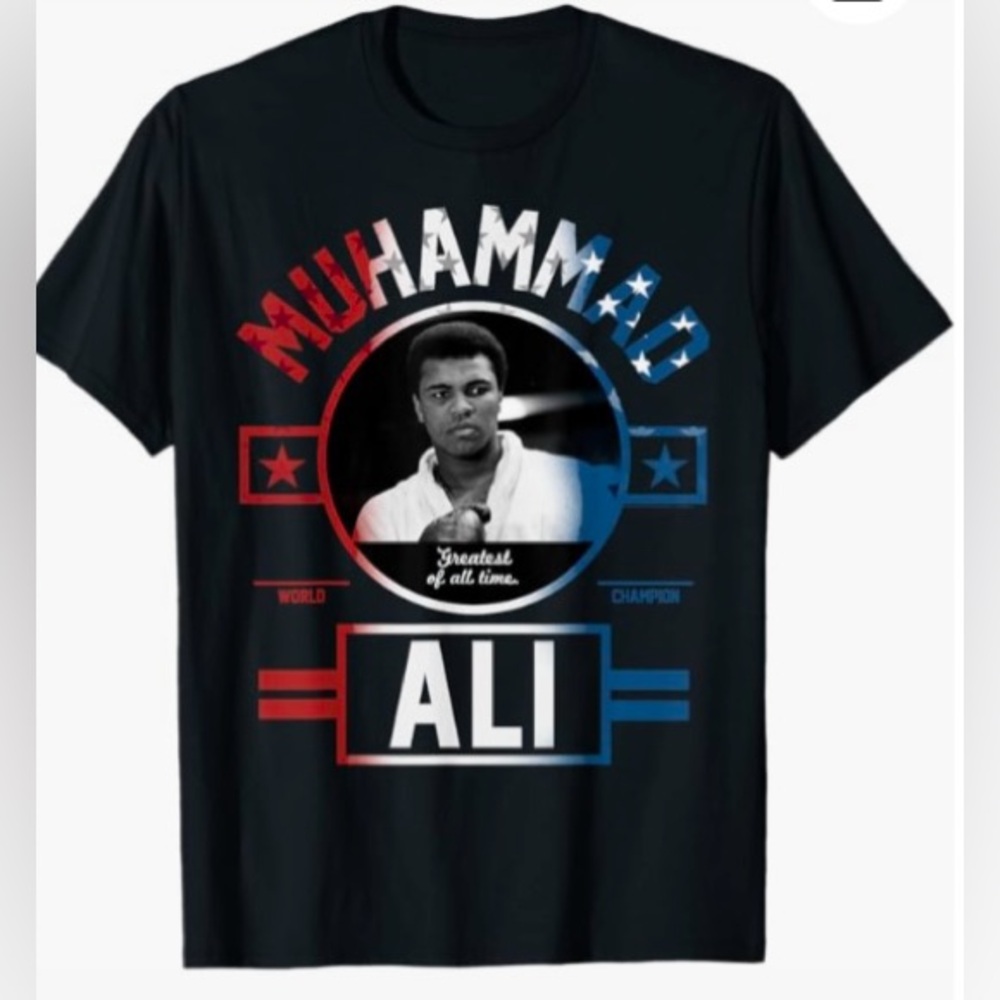 ALi: Muhammad ALI greatest of all time world champion black men’s tee shirt.